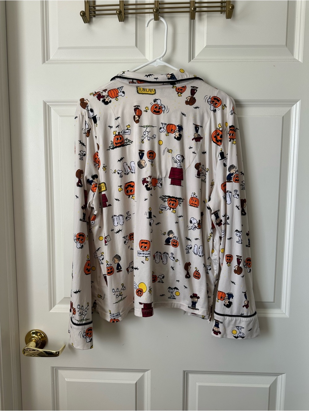 Beauty Sleep Social x Peanuts Halloween Pajama Set Plus Size XXL - Picture 8 of 15